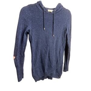 Akini Anthropologie Blue Oversized Cotton Blend Jumper Sz S Comfort Casual